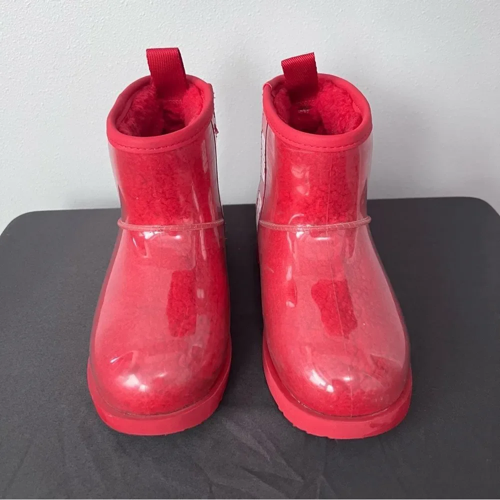 UGG Kids Red Rain Boots